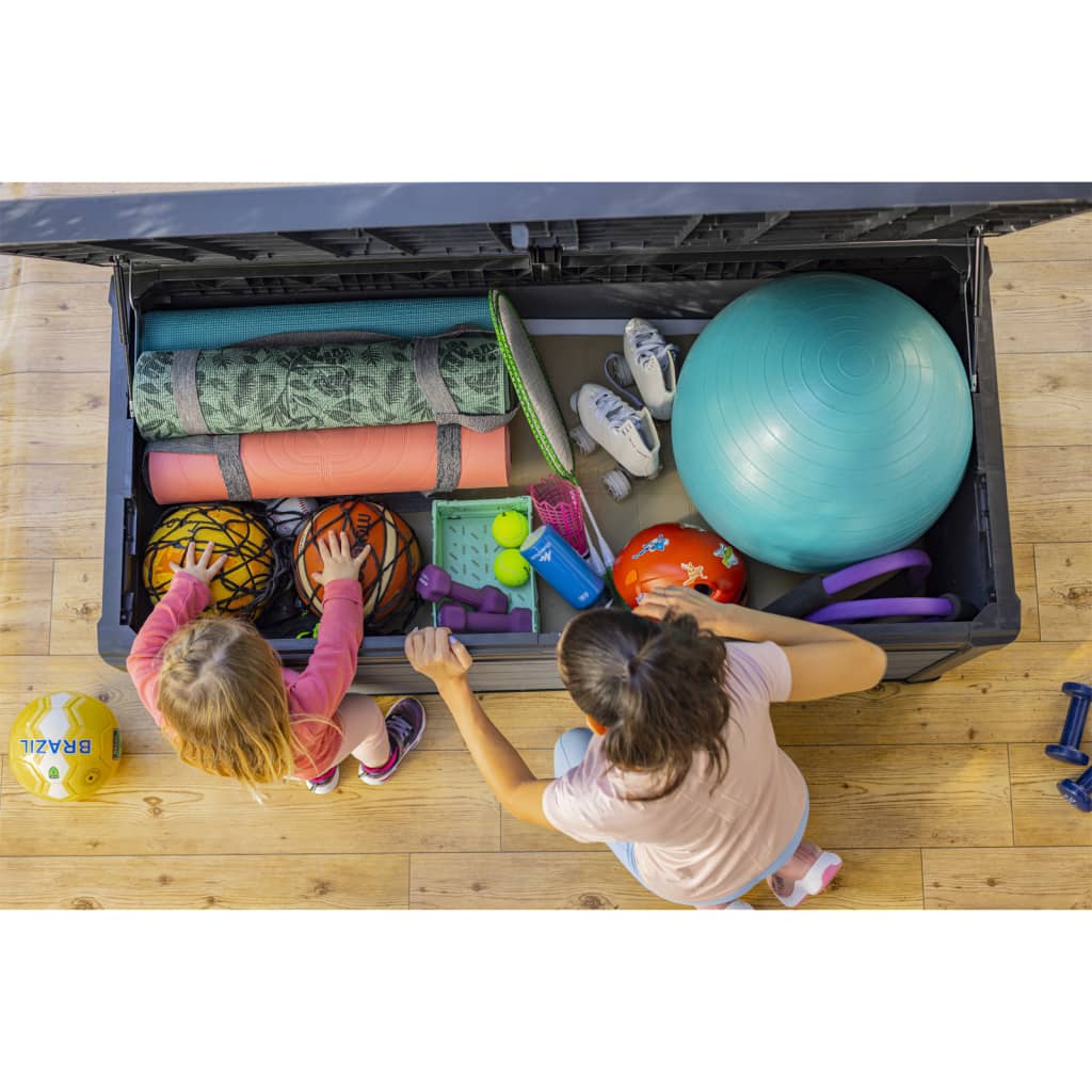 Keter Contenitore Portaoggetti da Esterno Cortina 570 L Grigio 446823