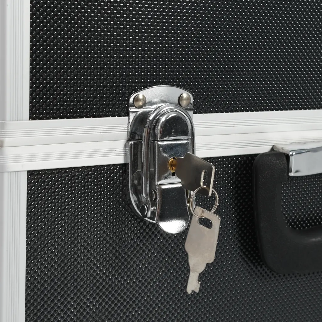 Valigetta per Attrezzi 38x22,5x34 cm Nera in Alluminio CFW9632626