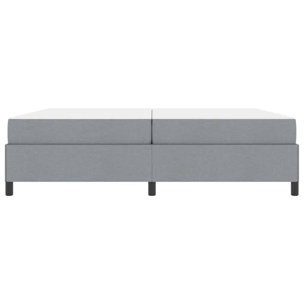 vidaXL Letto a molle Grigio chiaro e nero 200 x 200 cm