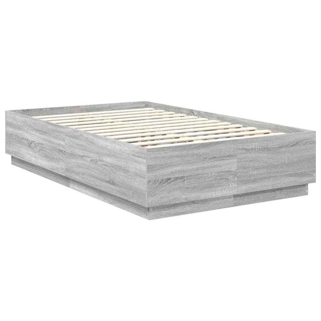 Struttura del letto con testiera Grigio Sonoma 120 x 190 cm 3408185