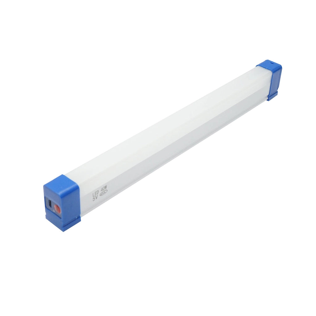 Lampada LED 40W, 6500K con impugnatura magnetica e batteria ricaricabile 2400mAh 320x23x38mm IP20