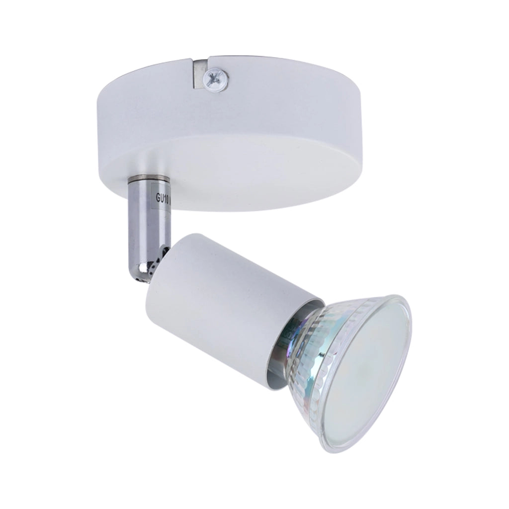 ZMH Faretto da soffitto bianchi 1 fiamma GU10 3000K moderni per camera letto
