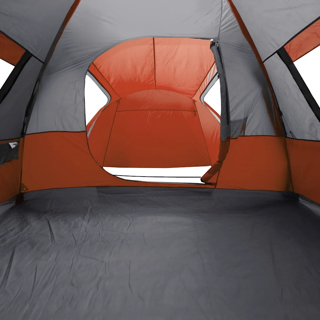 Tenda Familiare a Cupola 6 Persone Arancione Impermeabile 94355