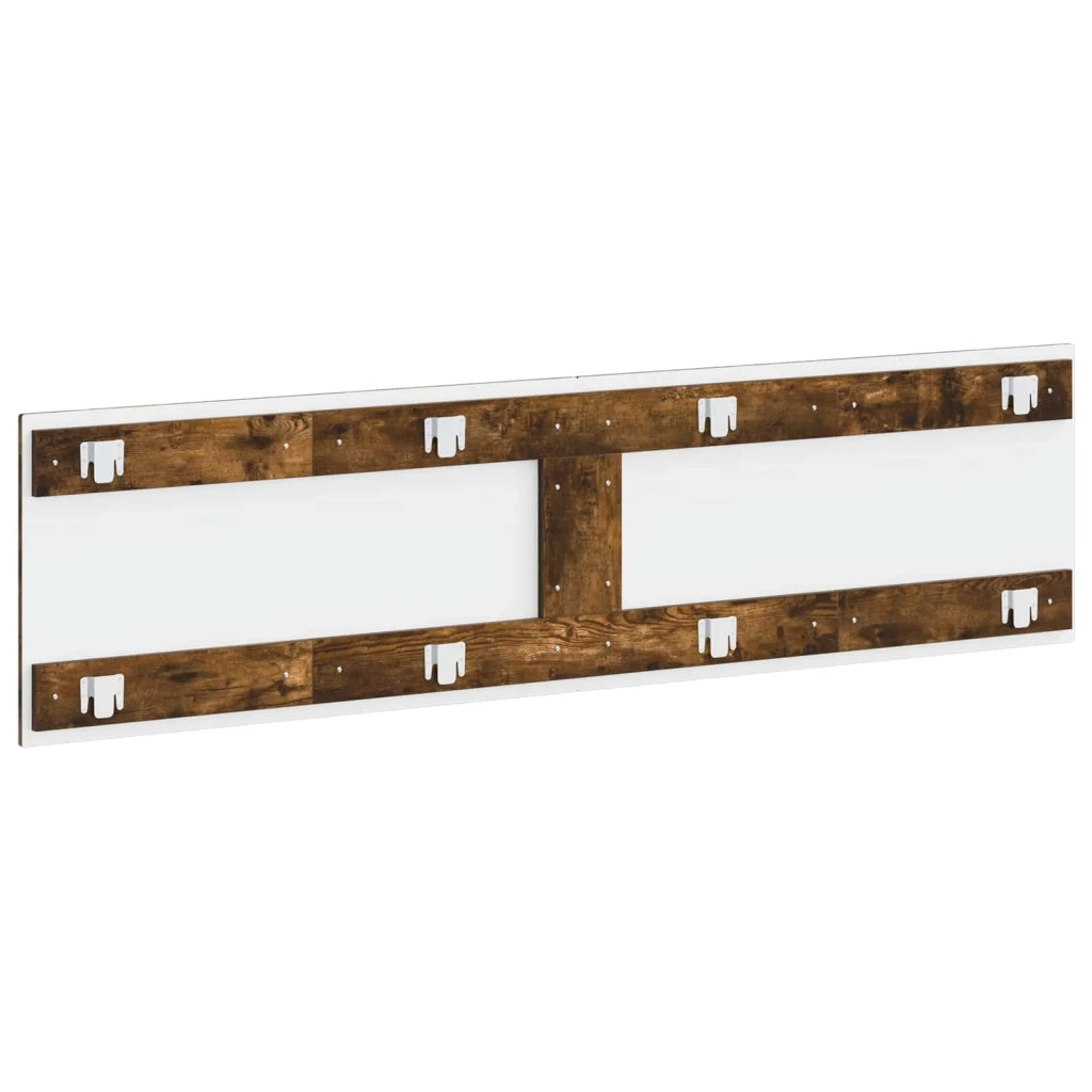 Testiera da Muro HAARLEM Rovere Fumo Legno ingegnerizzato 896930