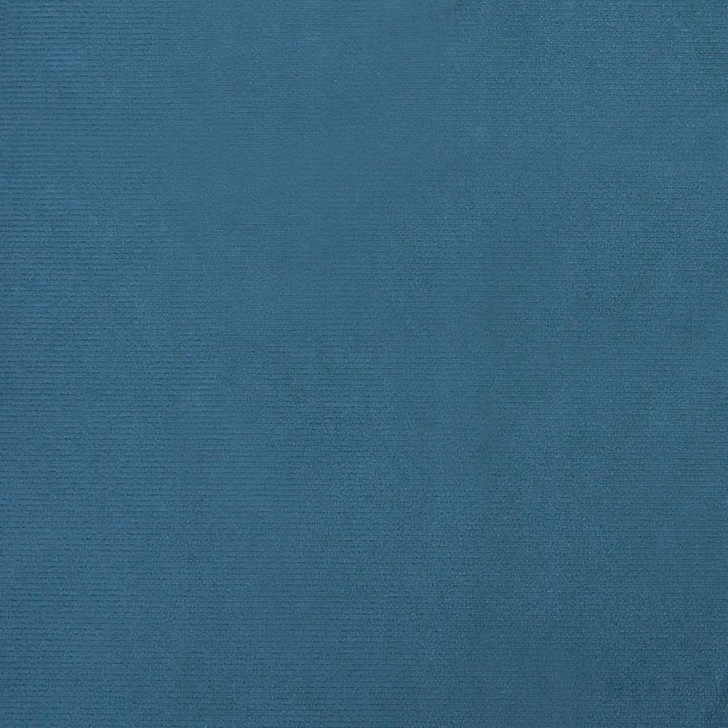 Cuccia per cani a forma di cesto comoda 50 x 40 x 26,5 cm velluto blu 02_0042664