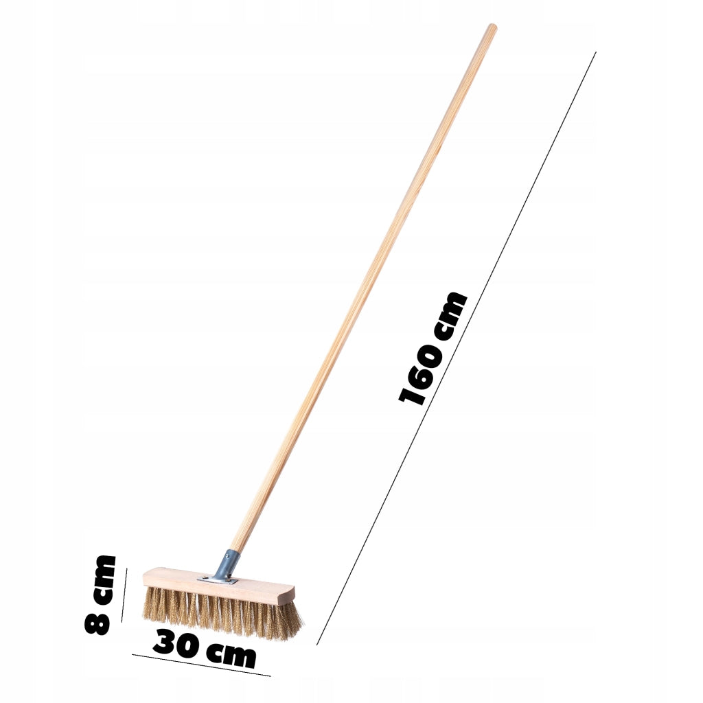 Scopa da strada KADAX con manico in legno da 30 cm