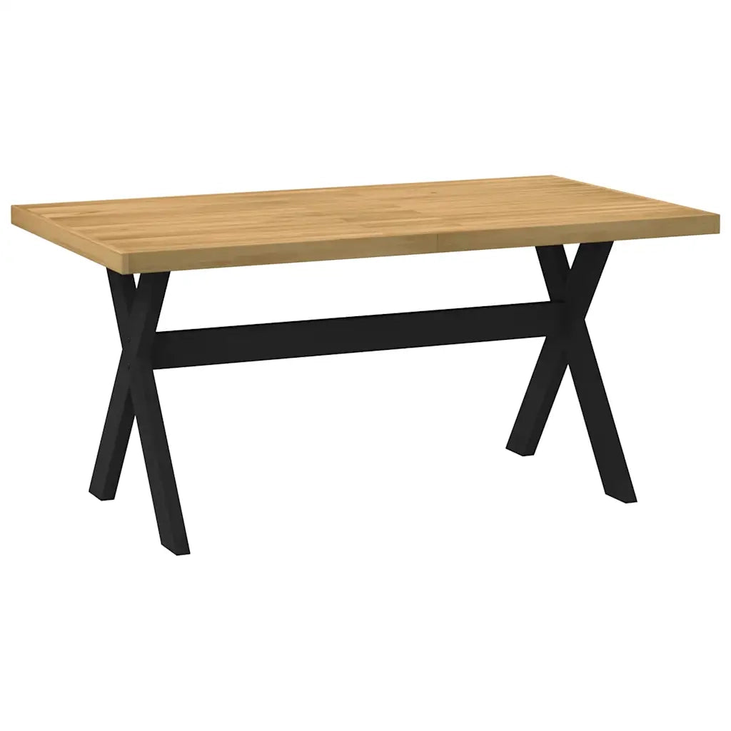 Tavolo Pranzo NOAIN Gambe a Forma X 160x90x75 cm Legno Massello 4100043