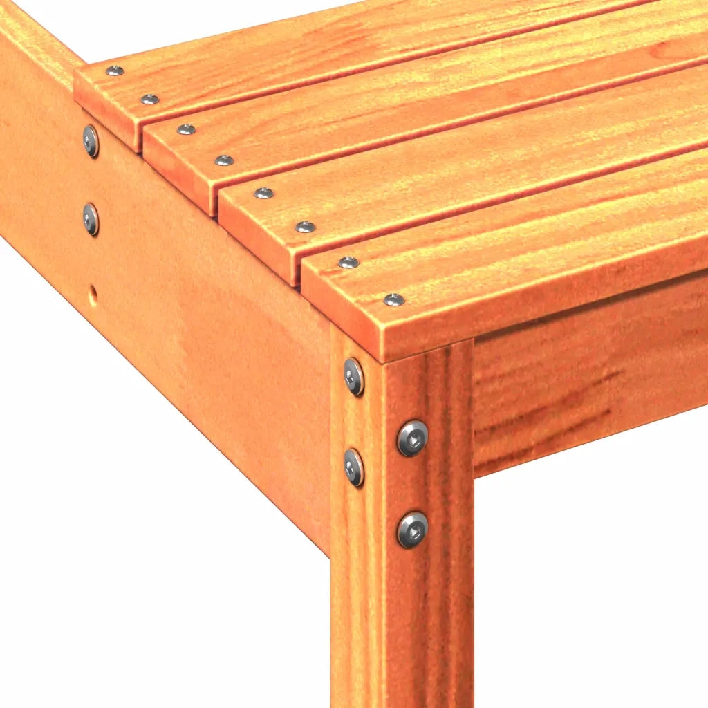Tavolo da Picnic Marrone Cera 160x134x75 cm Legno Massello Pino 844648