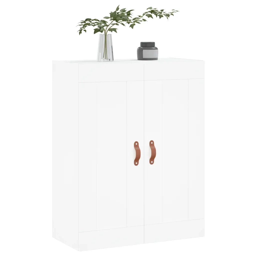 vidaXL Mobile a Parete Bianco 69,5x34,90 cm in Legno Multistrato