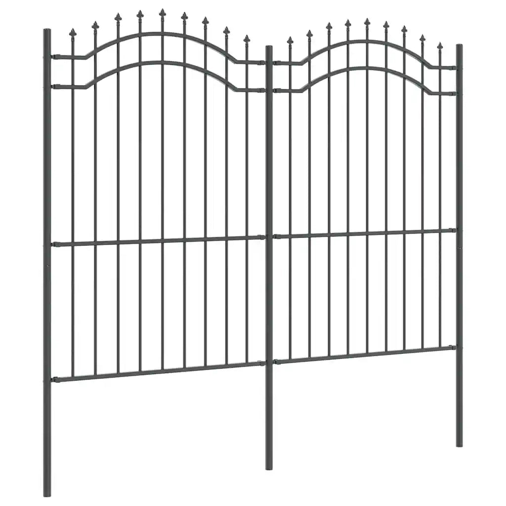vidaXL Recinzione per Giardino Grigio 215 cm
