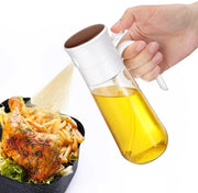 Olio Studiver, Fiala di Olio Studiver in Vetro [Foglia Finissima & Filtro Senza Blocco] Studiver per Olio di Cottura, Airfryer, Forno, Griglia, Insalata, Olio/Aceto/Salsa, Piccola Portatile 280 ml