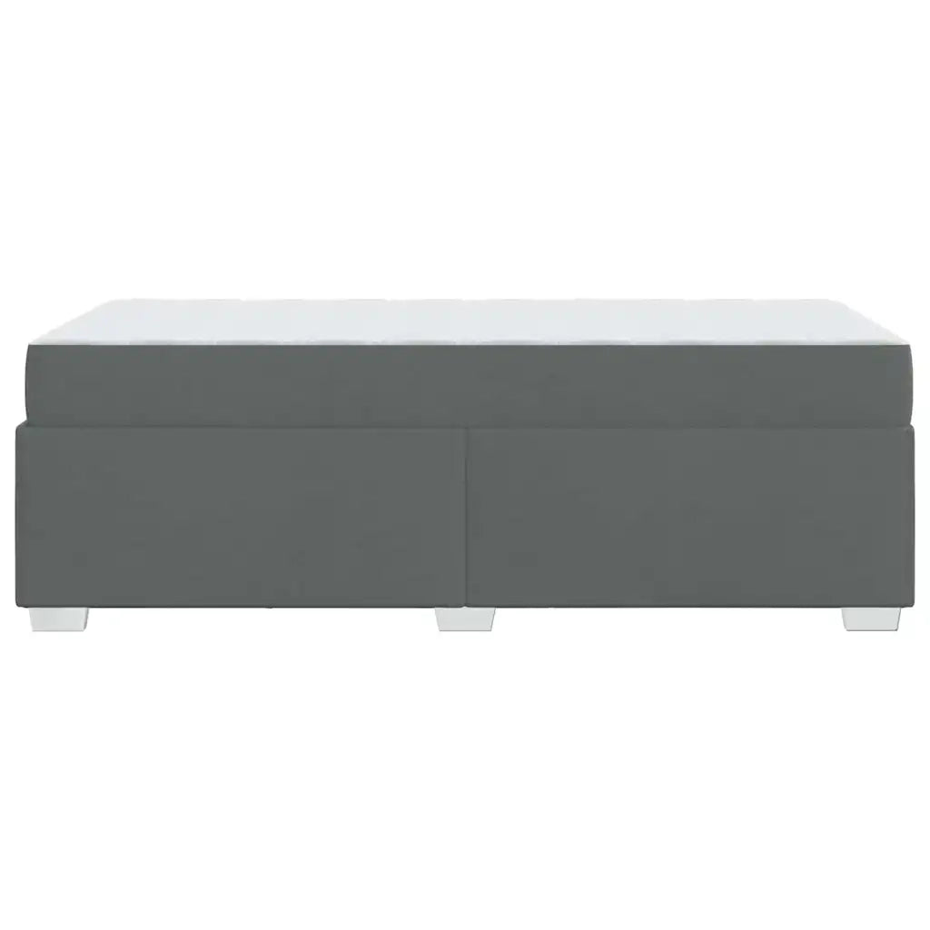 Struttura del letto Grigio scuro 100 x 200 cm Tessuto