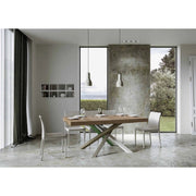 Tavolo allungabile 160/420x90 cm Volantis Premium telaio Multicolore 4/A - Quercia Natura