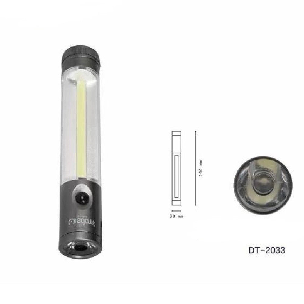 Trade Shop - Mini Torcia Led Cob Da Lavoro Doppia Emissione Luce Tascabile Escursioni Dt-2033 -