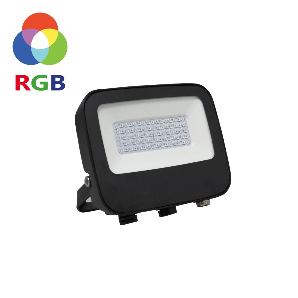 Alcapower Proiettore LED serie PRO 39W RGB 220-240V, grado di protezione IP66, scocca in alluminio e vetro temperato, alta efficienza illuminotecnica