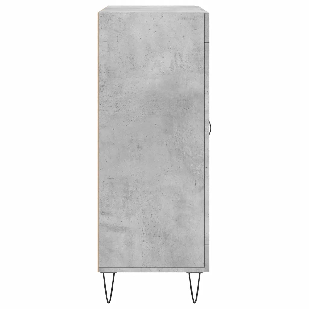 Credenza Grigio Cemento 69,5x34x90 cm in Legno Multistrato 827784