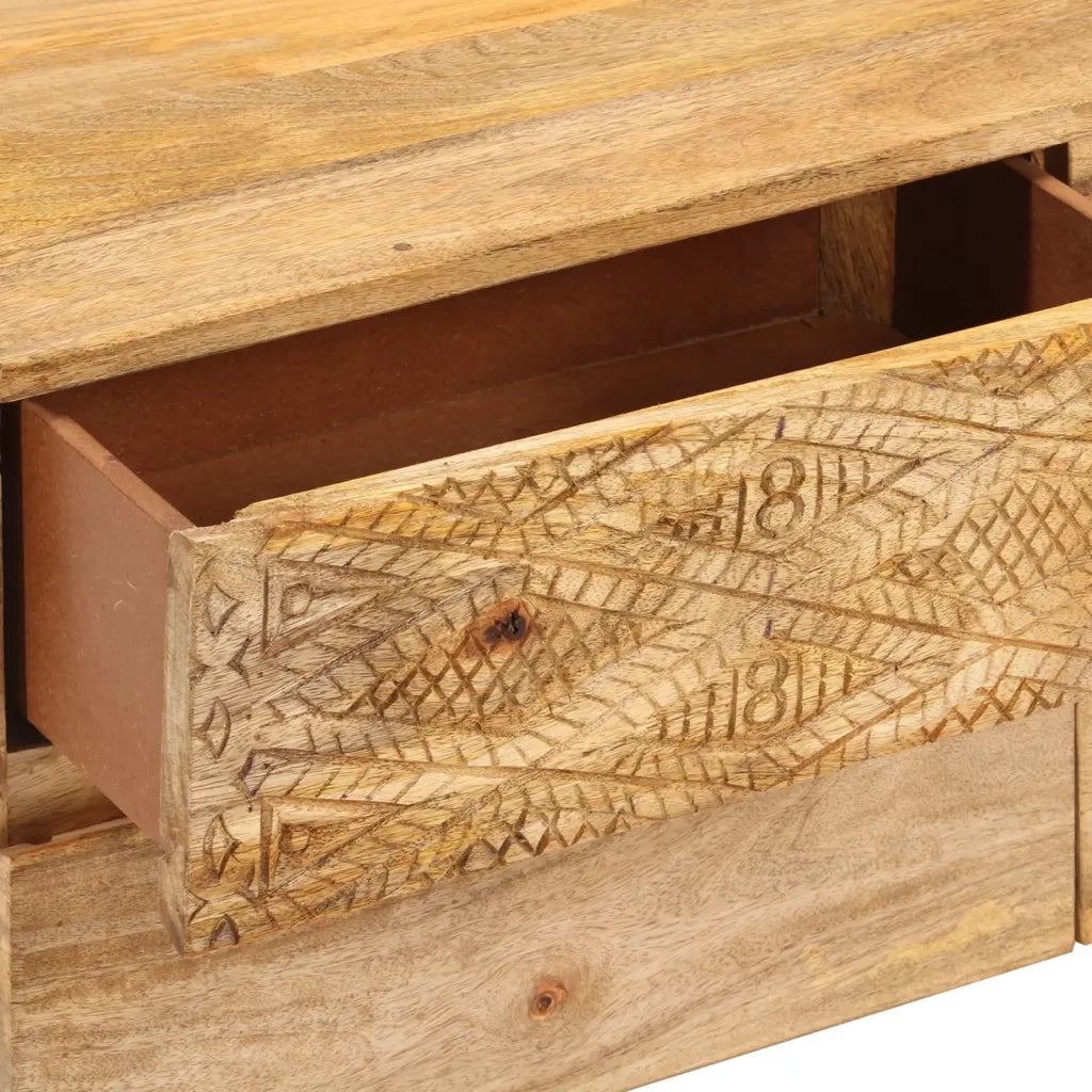 Mobile TV | Armadietto TV | Mobile Porta TV in Legno Massello di Mango 110x30x40 cm