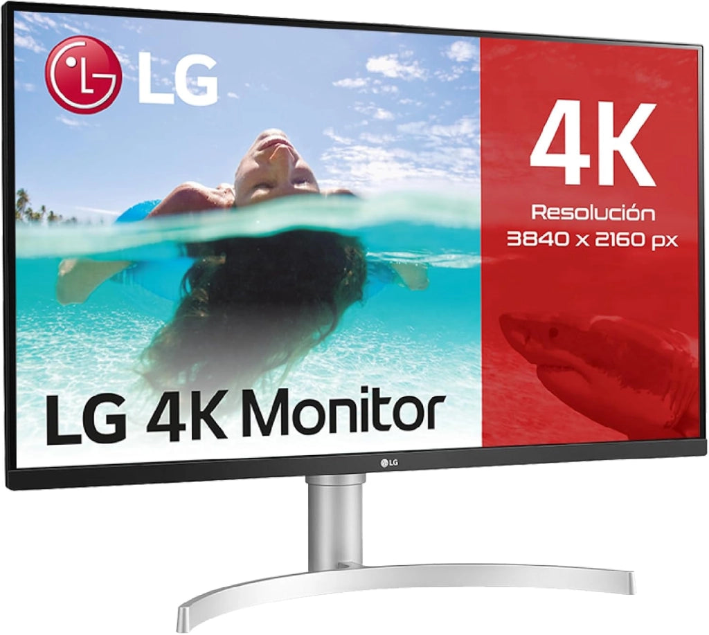 32UN650 Monitor 32" UltraHD 4K LED IPS HDR, 3840x2160, AMD FreeSync 60Hz, 1 Miliardo di Colori, Audio Stereo 10W, HDMI 2.0 (HDCP 2.2), Display Port 1.4, Altezza Regolabile, Flicker Safe, Bianco