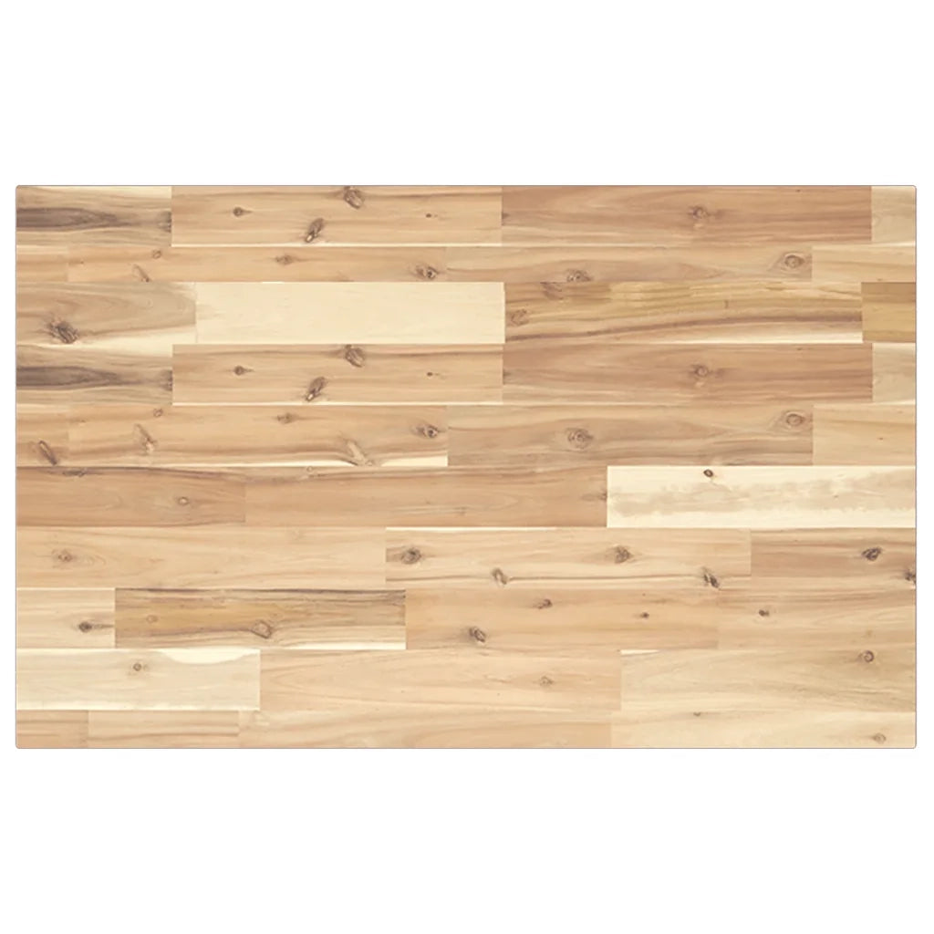 Piano Tavolo Rettangolare 100x50x2cm Legno Massello di Acacia 4008752
