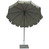 Ombrellone da Giardino Ø200 cm Palo Ø27 mm in Acciaio Maffei Allegro Tortora