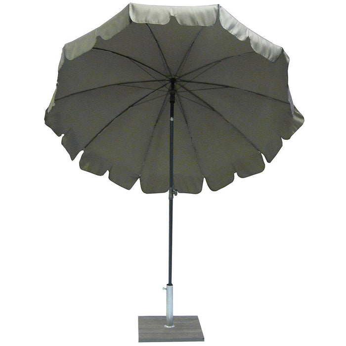 Ombrellone da Giardino Ø200 cm Palo Ø27 mm in Acciaio Maffei Allegro Tortora