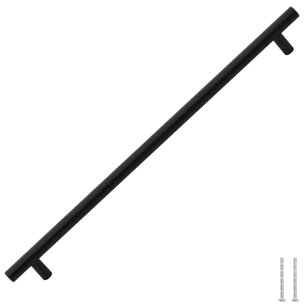 Maniglie per Mobili 5pz Nere 480mm in Acciaio Inox 155371