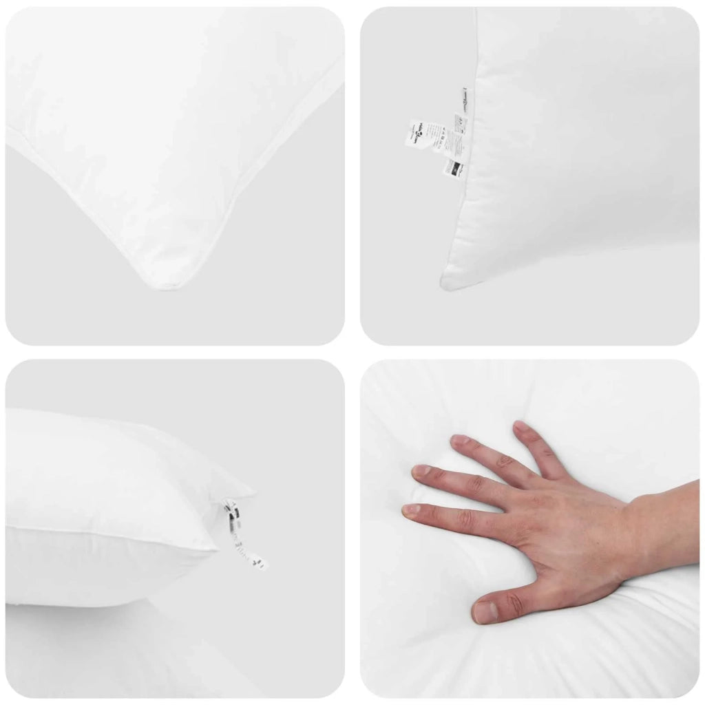 Piumone | Duvet con cuscino 3 pz Bianco Microfibra