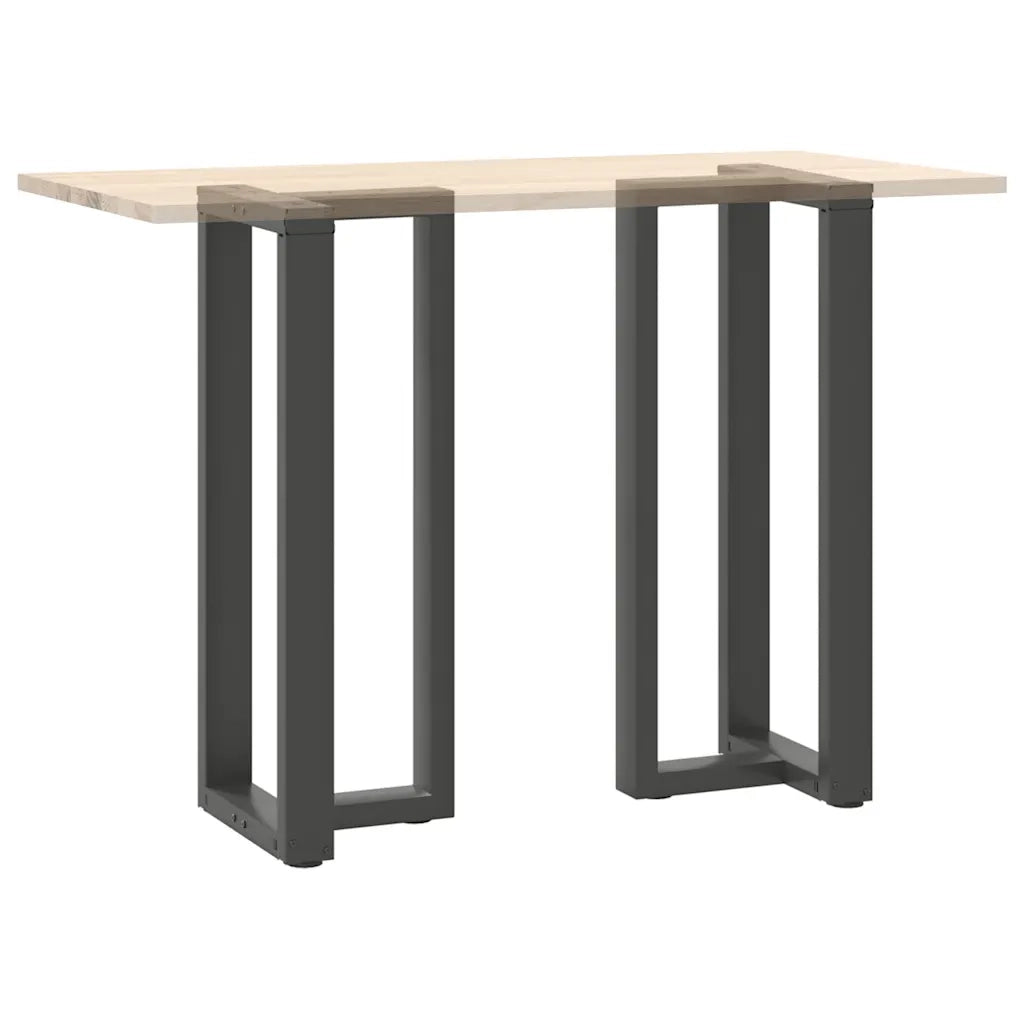 vidaXL Gambe per tavolo da bar a forma di T 2 pz Antracite 50x35x(100-101) cm Acciaio