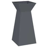 Fioriera a colonna moderna e resistente per esterni 35 x 35 x 73 cm in plastica antracite 02_0052400