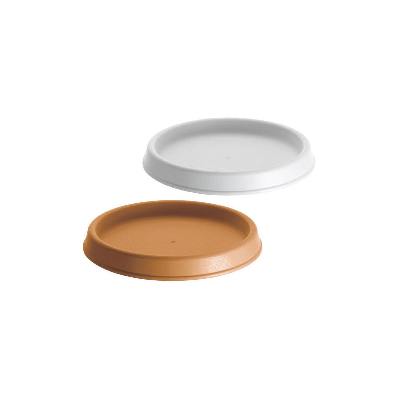 Sottovaso tondo 31×5 in resina Impruneta per vaso da esterno – Stefanplast