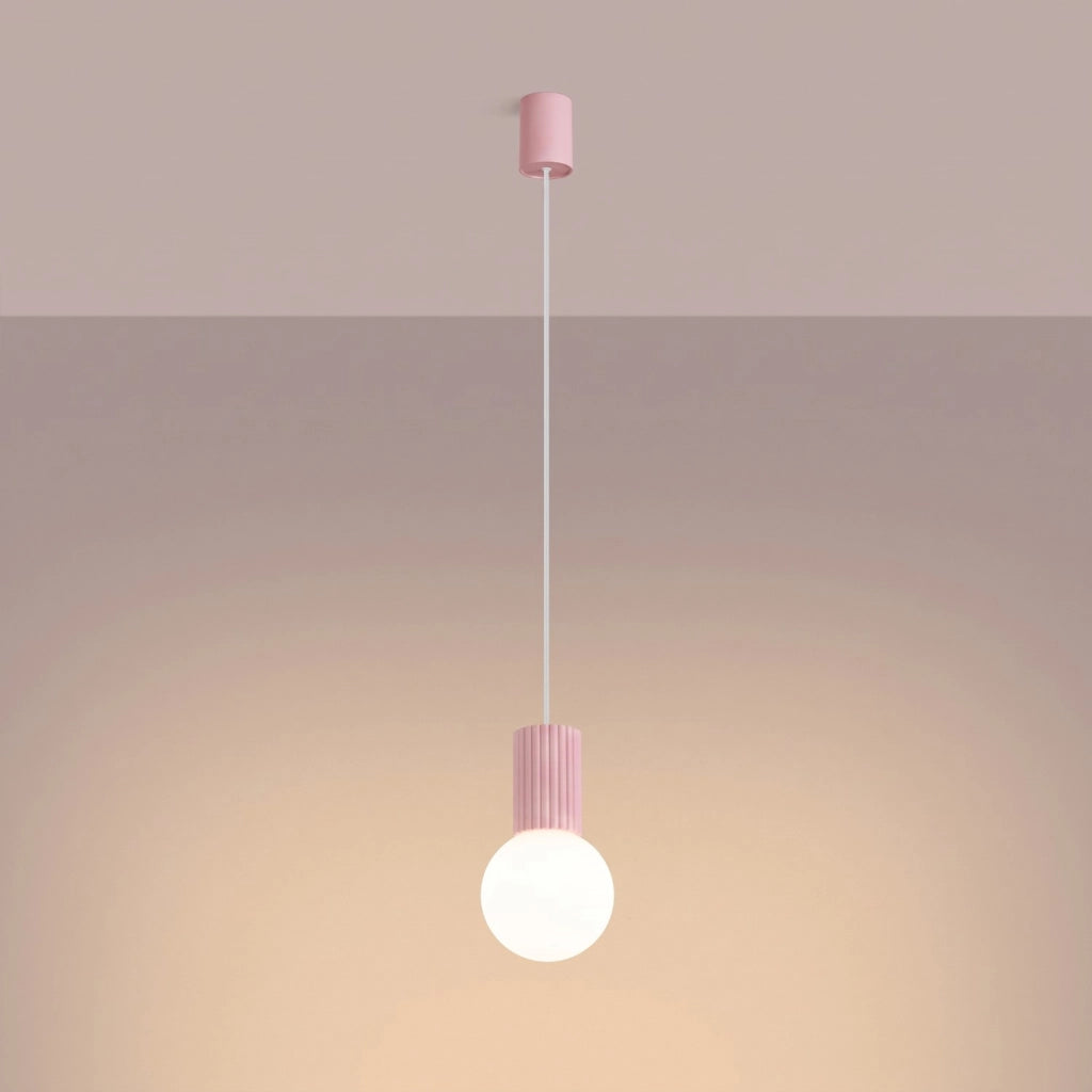 Lampada a sospensione HALO 1 rosa