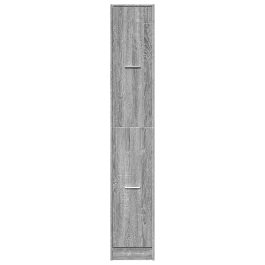 Armadietto da Farmacia Grigio Sonoma 30x41x174,5 cm Truciolato 3309632
