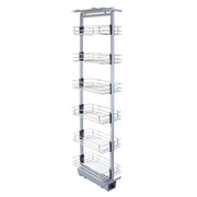 Colonna dispensa estraibile cucina 6 cestelli soft close regolabile 170-195cm