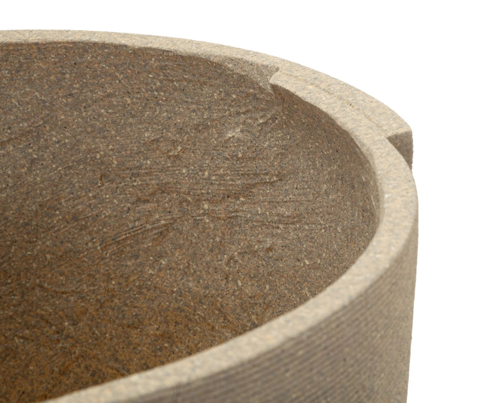 Cachepot da Esterno Perù Tris Ø43x47 cm in Resina Grigio
