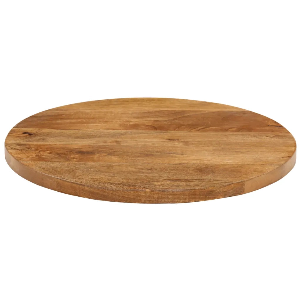 Piano per Tavolo Ã˜ 50x3,8 cm Rotondo in Legno Massello di Mango