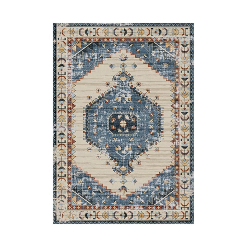 Set di 4 Tappeti In Poliestere Karim 100x150 Cm Multicolor