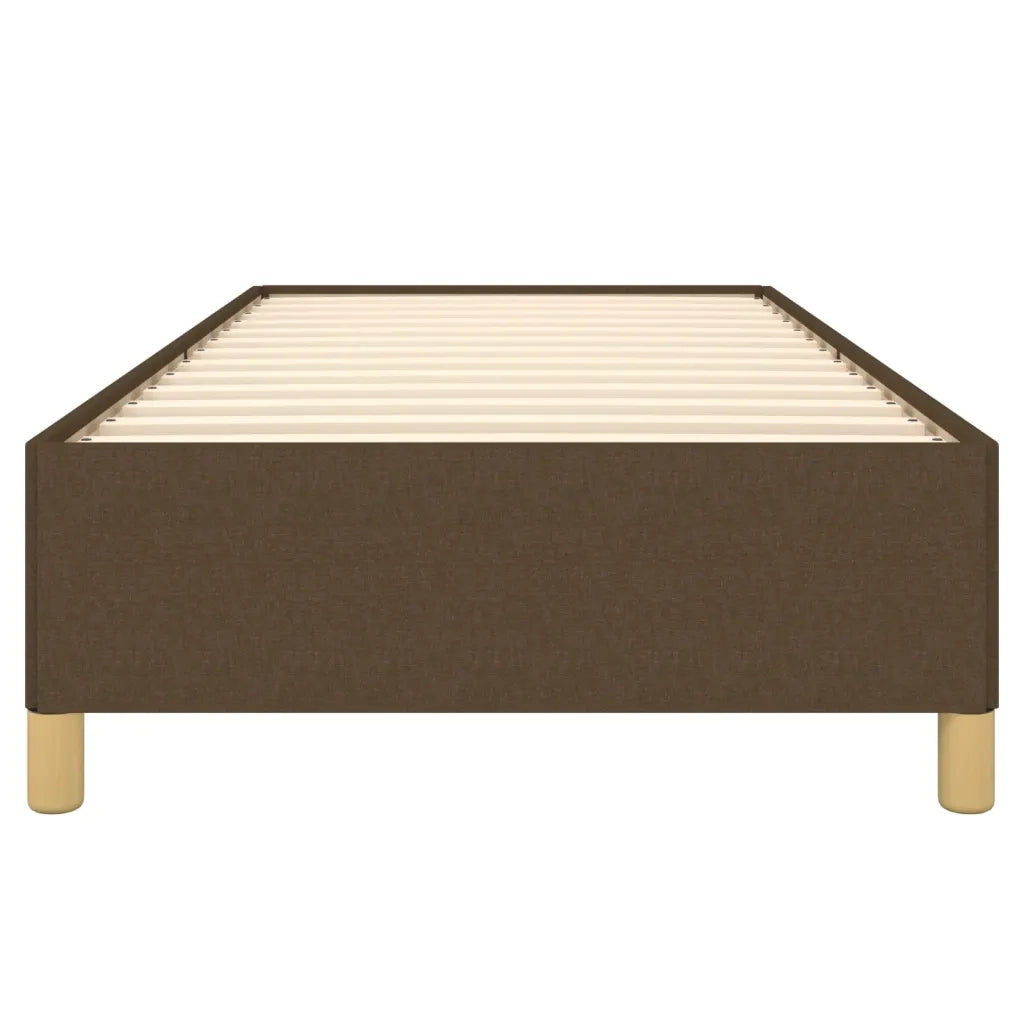 Giroletto senza Materasso-Struttura Letto Marrone Scuro 100x200 cm Tessuto 249532