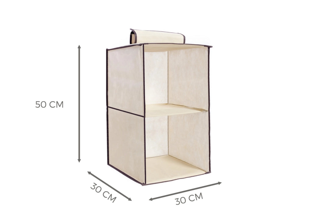 Organizer Spazio Cassetti Armadio Organizzatore Guardaroba Vani Scatola Pieghevole - 5 Pezzi - 2 Vani
