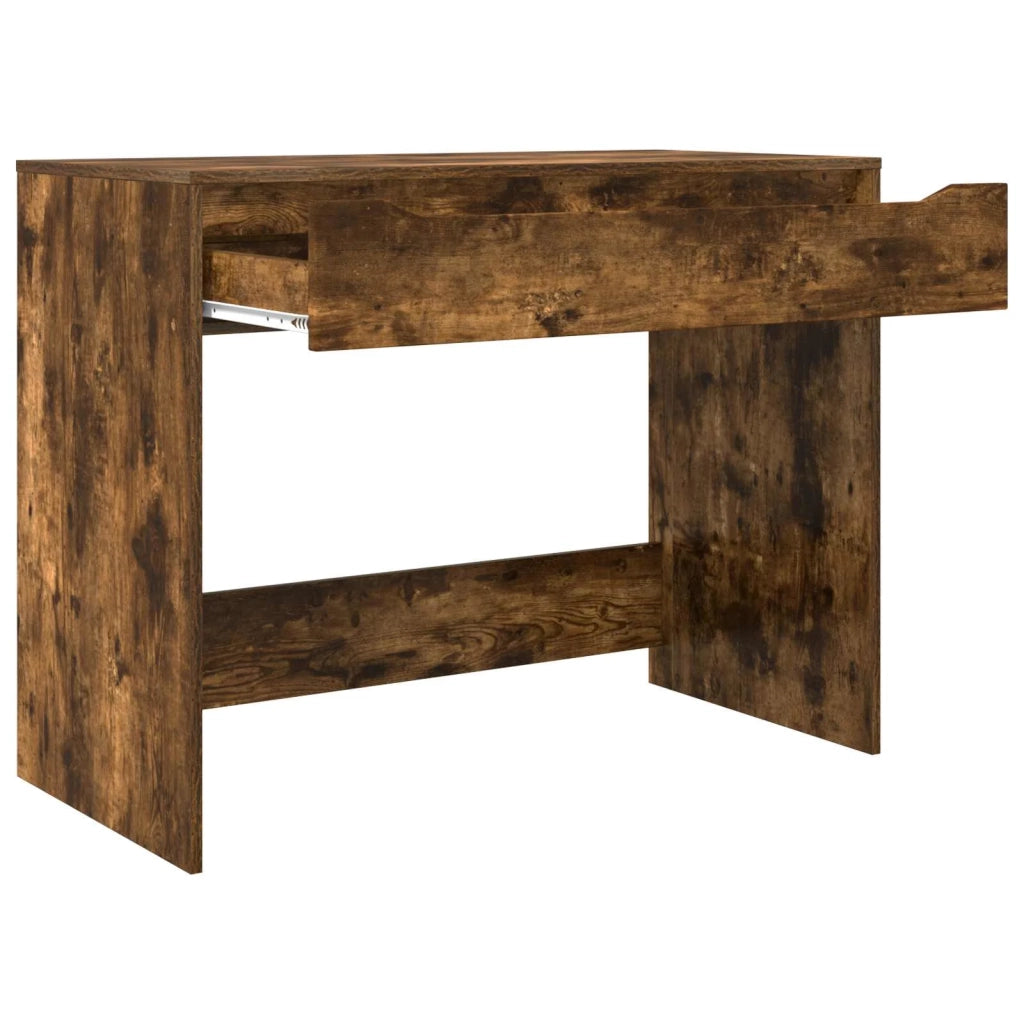Scrivania con cassetto Quercia Affumicata 100 x 50 x 78 cm