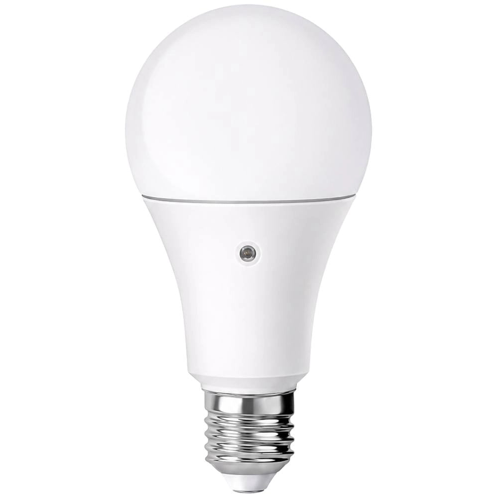 Lampadina led goccia e27 9w 4000k con sensore crepuscolare