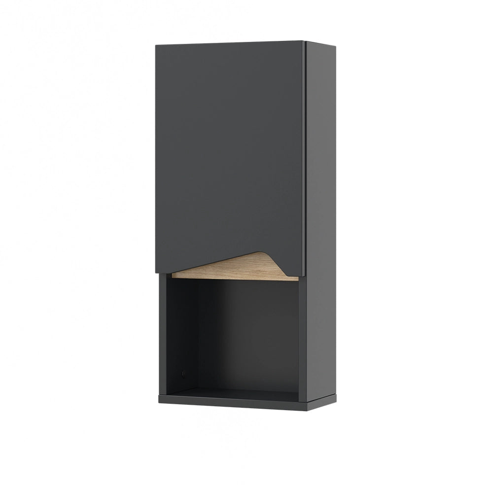 Vicco Mobile bagno Antracite 30 x 67 cm con porta e vano aperto