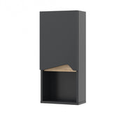 Vicco Mobile bagno Antracite 30 x 67 cm con porta e vano aperto