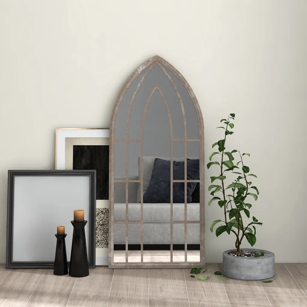 Specchio Sabbia-Specchio Decorativo 100x45 cm Ferro per Uso Interno