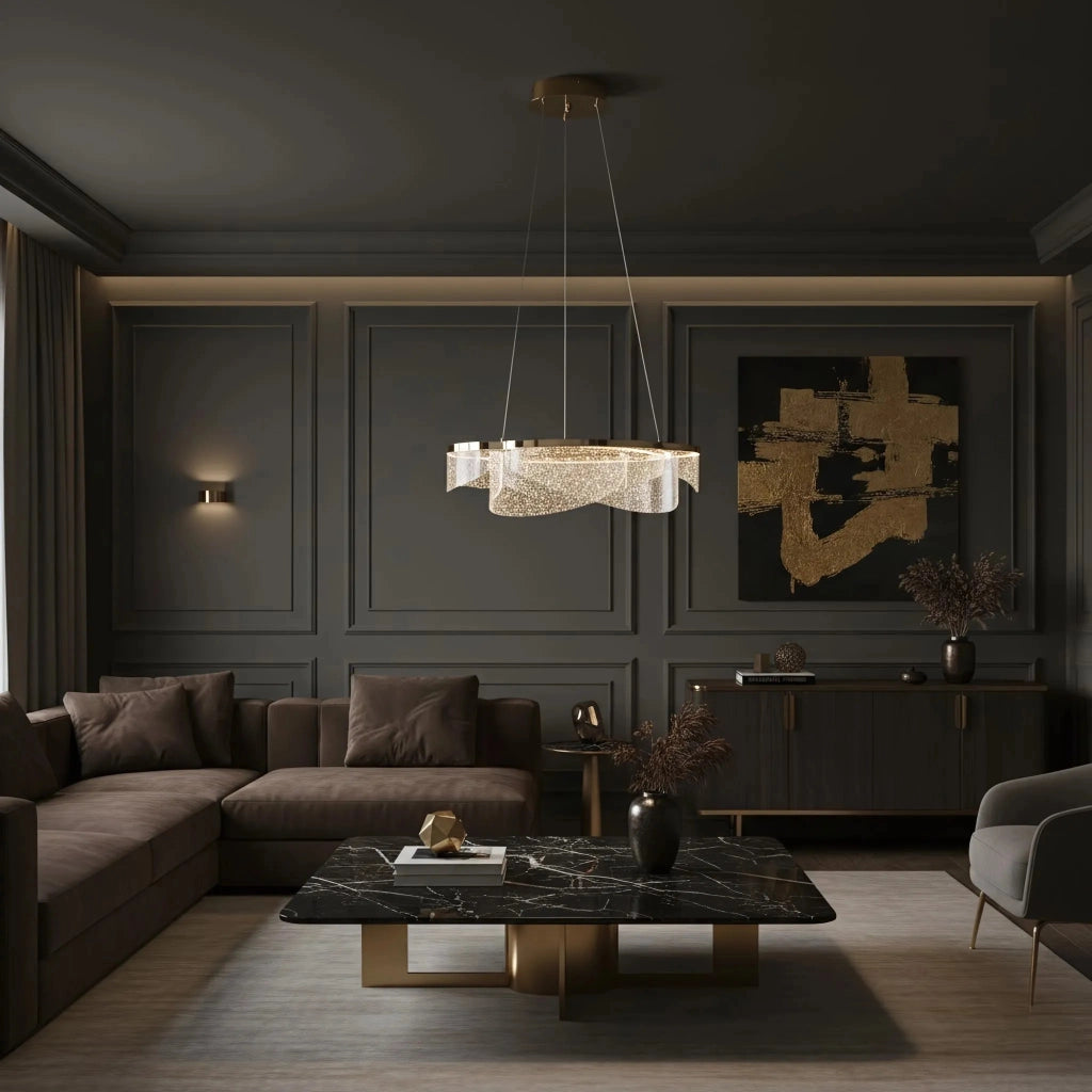 Lampada Da Soffitto Led G138-cp 50cm Gold