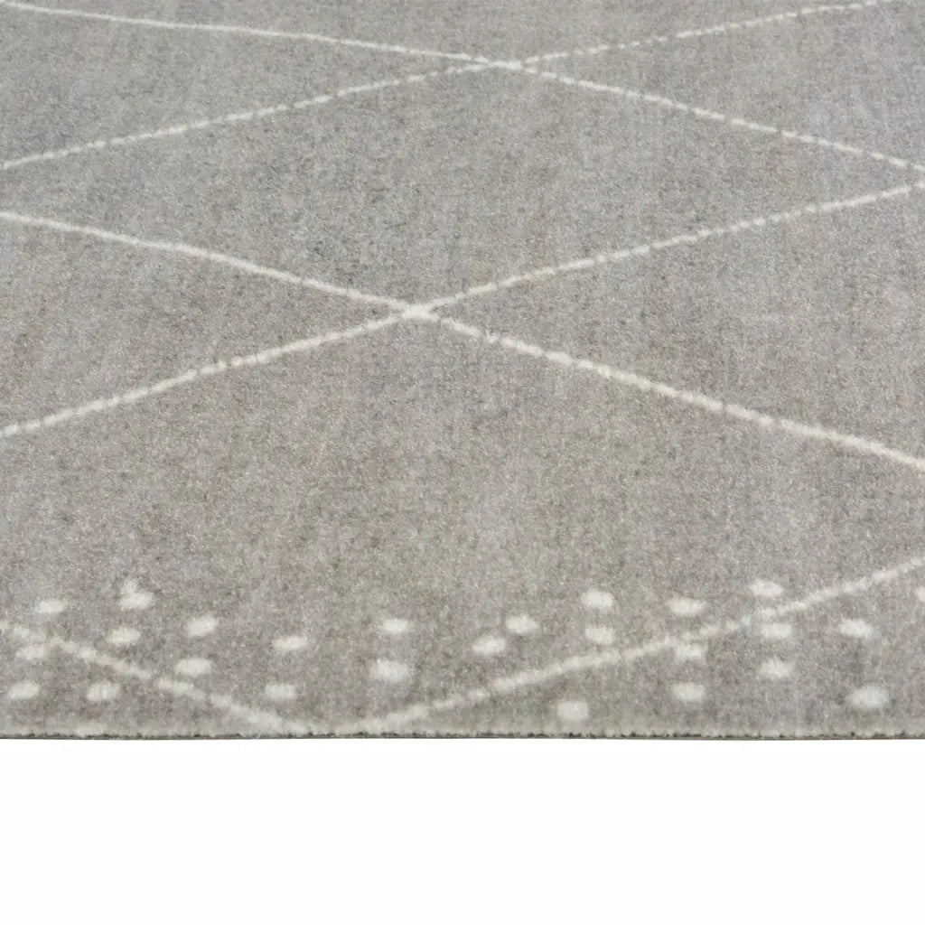 Tappeto da Cucina Lavabile Rombi 45x150 cm Velluto 136564