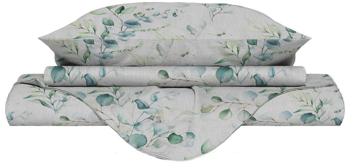 Copripiumino Singolo con Federe Stampato in Microfibra Ivy