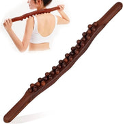 Strumento per la Drainaggio Linfatico - Massaggio - 31 Perle di Massaggio - 579 cm - Colore Legno