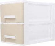 Cassa da Lavoro Mini-Commode 2 Cassetto - Spazio di Stoccaggio Cassetto Caricatore - Contenitore da Lavoro da Opzione - Cassa da Opzione per Camera da Letto e Sala da Pranzo - Organizzatore di Trucco