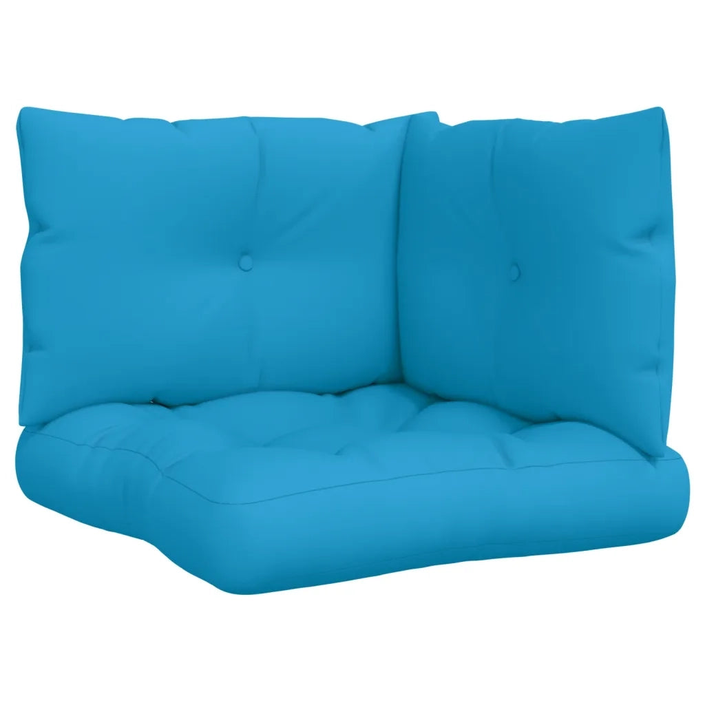 Cuscini per Pallet 3 pz | Cuscini per sedie Blu in Tessuto