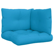 Cuscini per Pallet 3 pz | Cuscini per sedie Blu in Tessuto